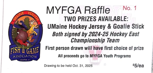 Raffle Entry - Hockey Jersey & Goalie Stick