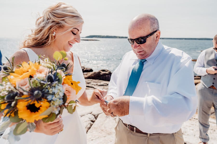 Maine wedding photography Boothbay harbor mine oyster