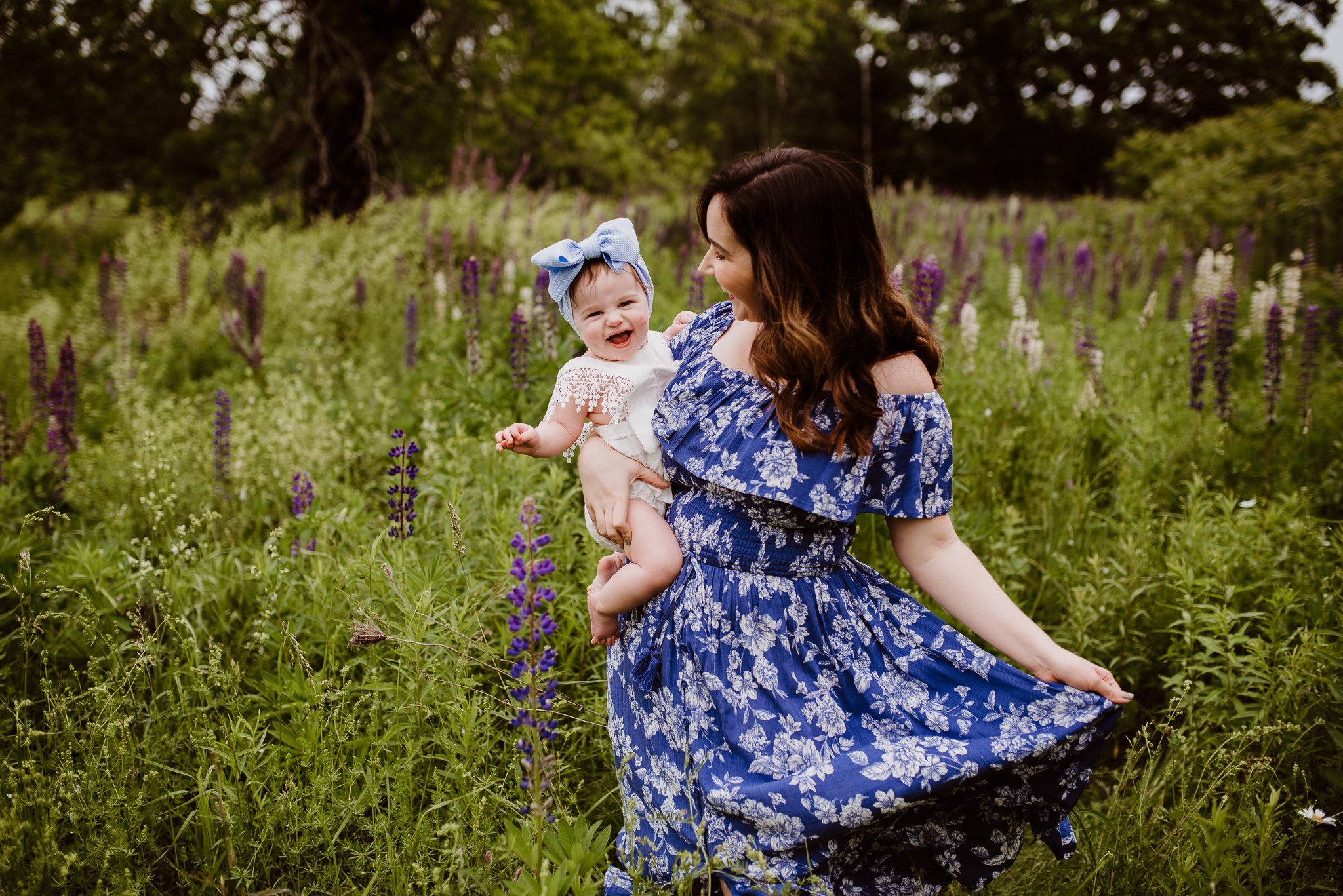 Lupine Photography Bangor Maine Mommy & Me Baby Dress Bow
