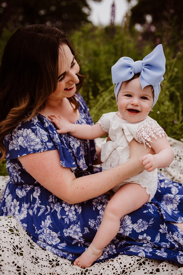 Lupine Photography Bangor Maine Mommy & Me Baby Dress Bow