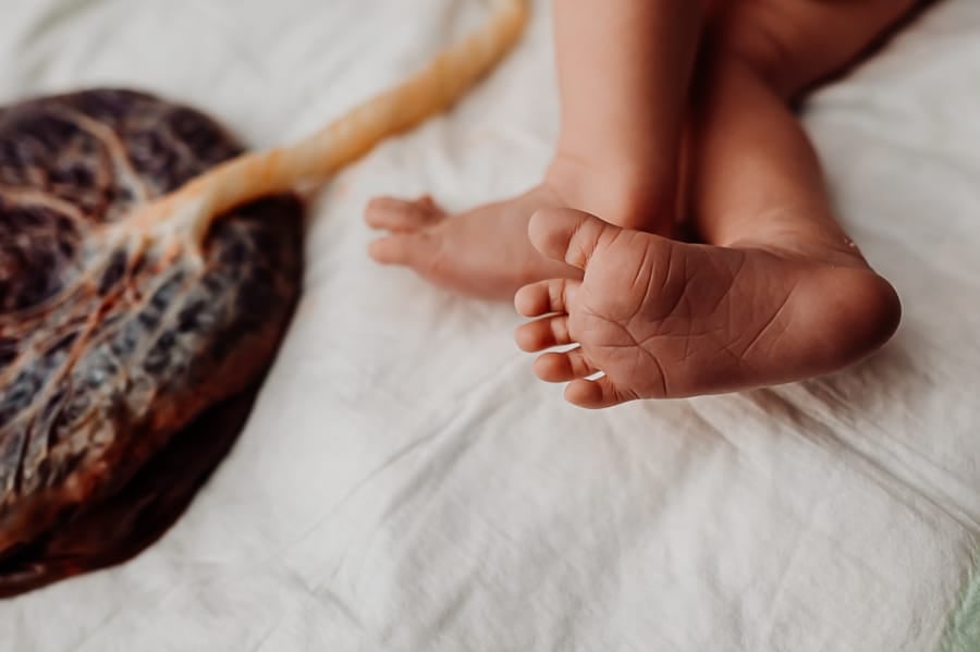Woman giving birth at Holly No 7 birth Center Bangor Maine