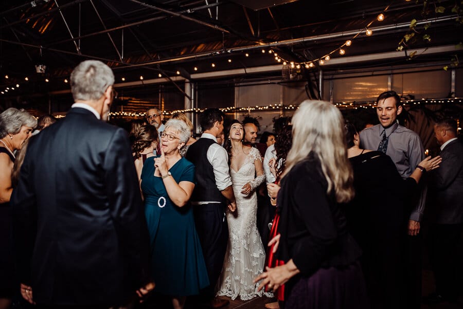 Bride and groom dancing in Maine