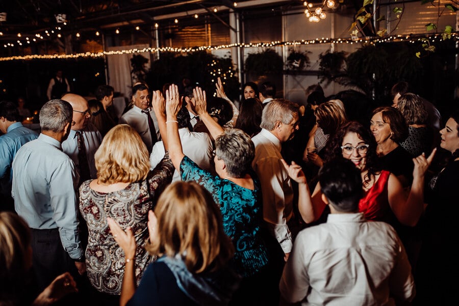 People dancing at Augusta wedding