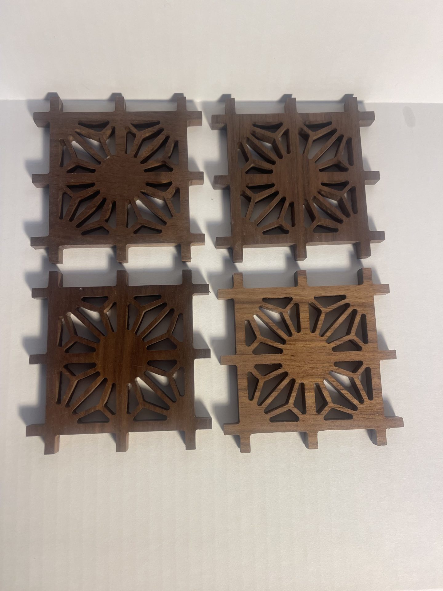 Japanese style decorative wooden coaster