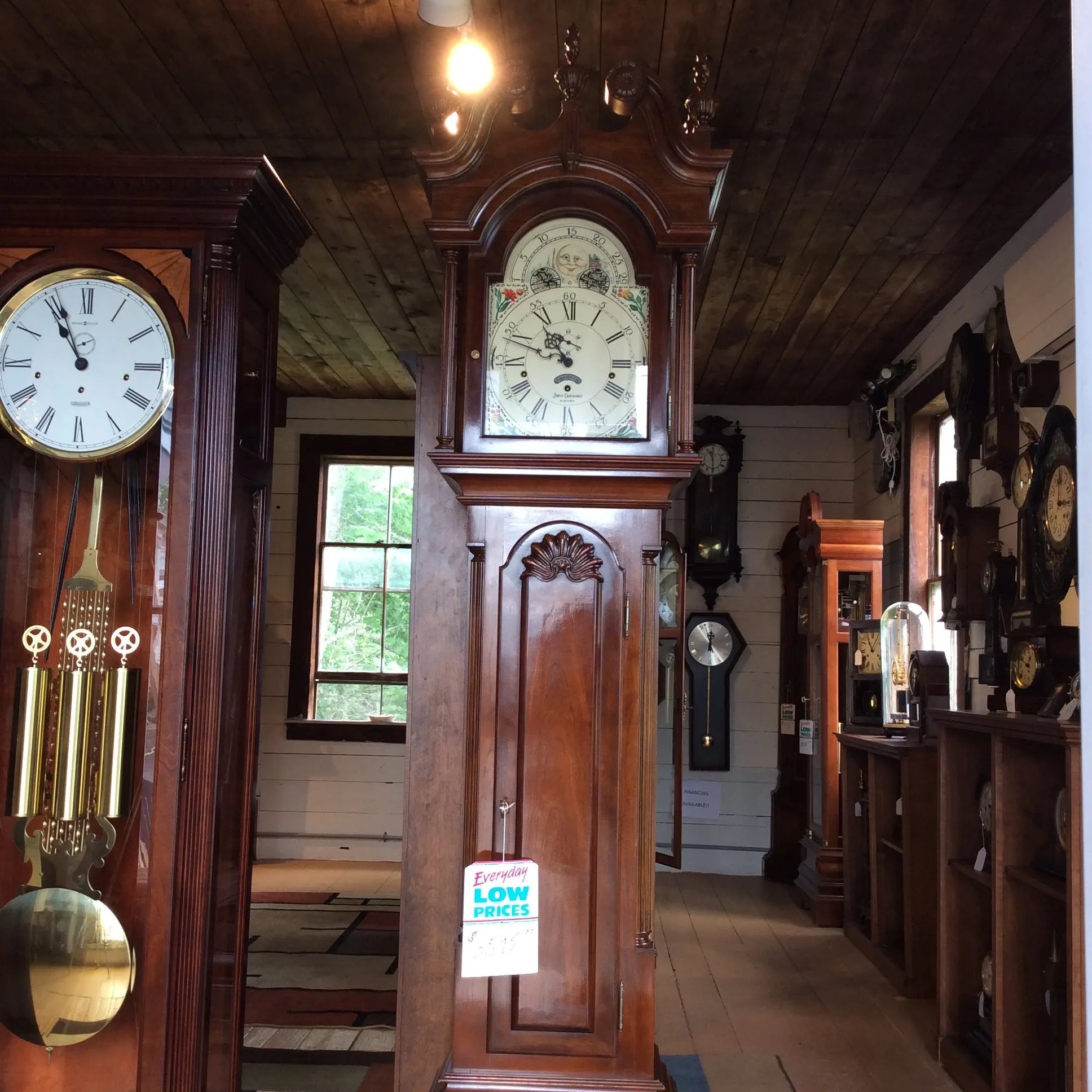 John Goddard Mahogany Grandfather Clock SOLD - Clocks by Christopher