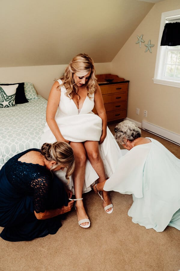 Maine wedding photography Boothbay harbor mine oyster
