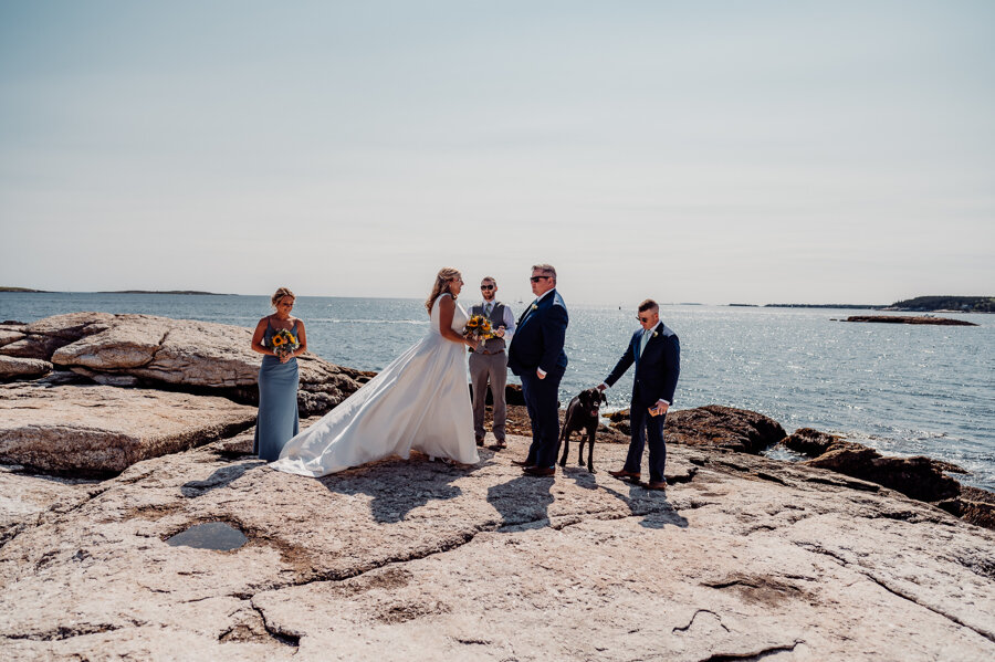 Maine wedding photography Boothbay harbor mine oyster