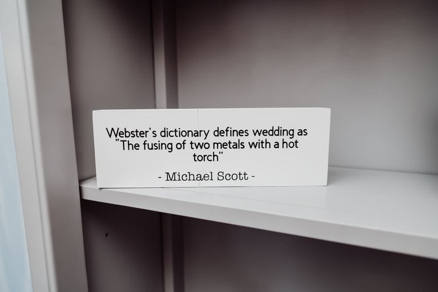 Websters dictionary defines wedding as the fusing of two metals with a hot torch