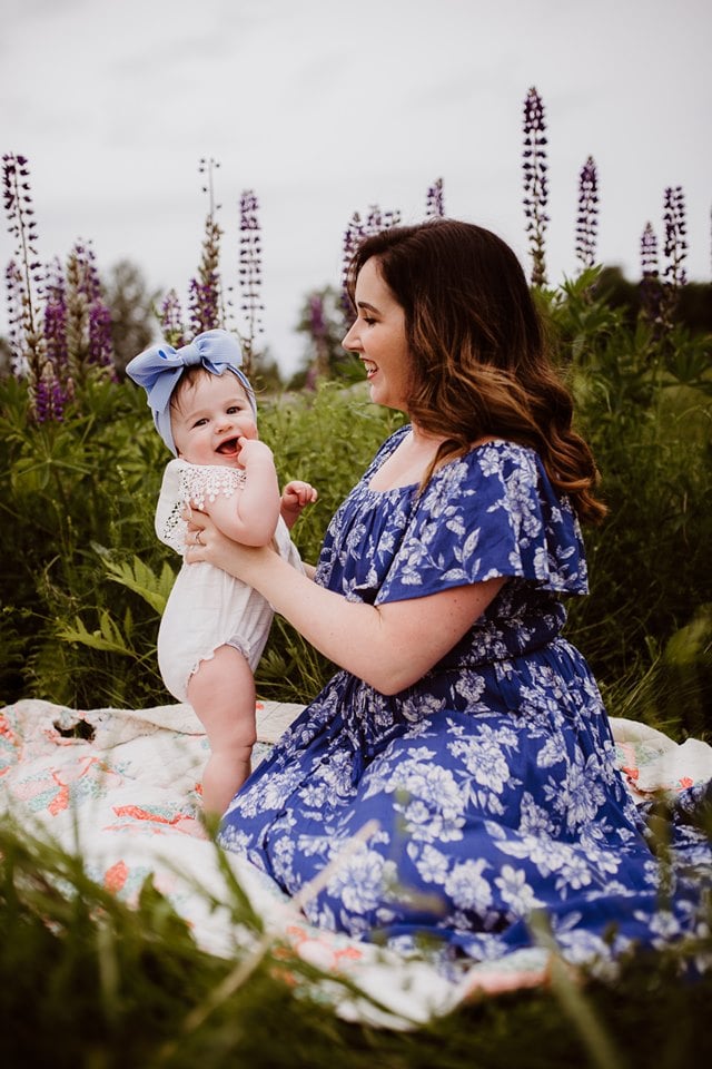 Lupine Photography Bangor Maine Mommy & Me Baby Dress Bow