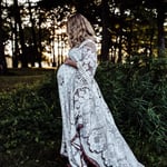 Boho maternity dress photoshoot