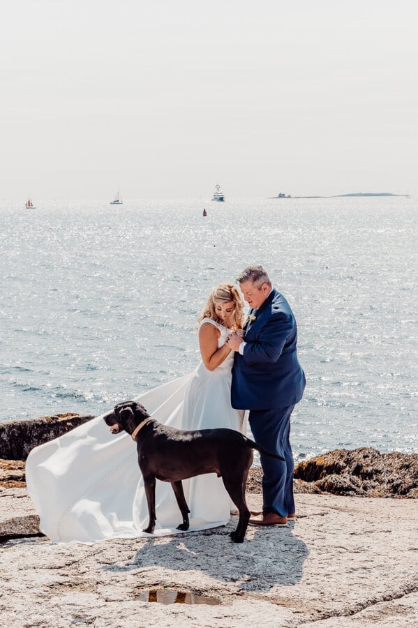 Maine wedding photography Boothbay harbor mine oyster