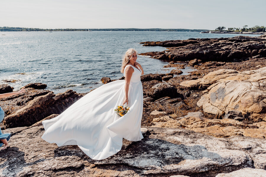 Maine wedding photography Boothbay harbor mine oyster