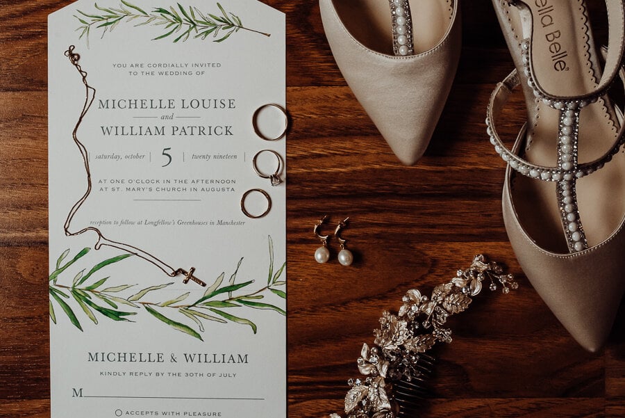 wedding flat lay photography