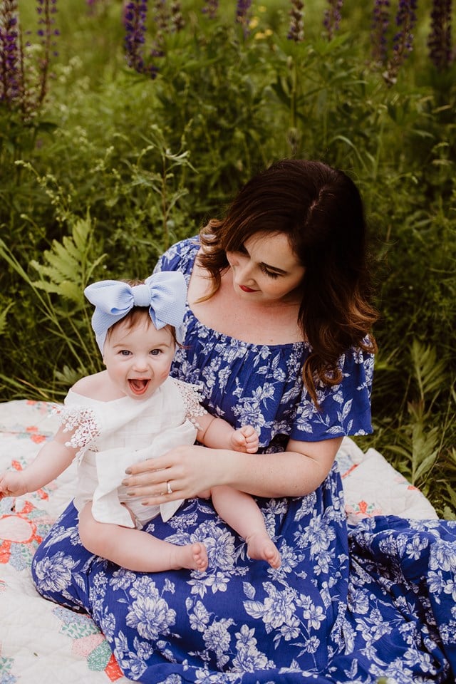 Lupine Photography Bangor Maine Mommy & Me Baby Dress Bow