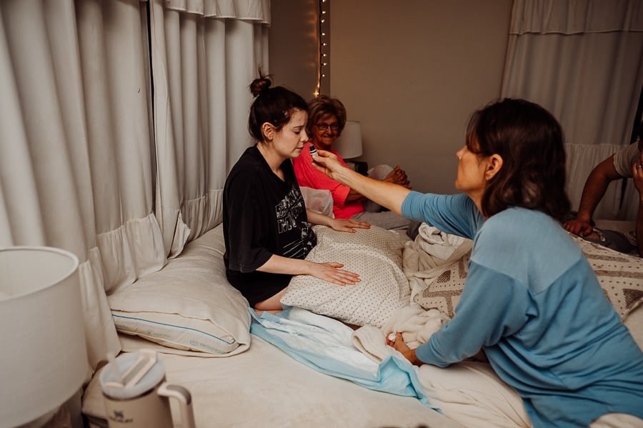 Giving birth at home with a Maine midwife