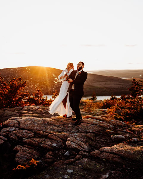 Eloping in Acadia National Park