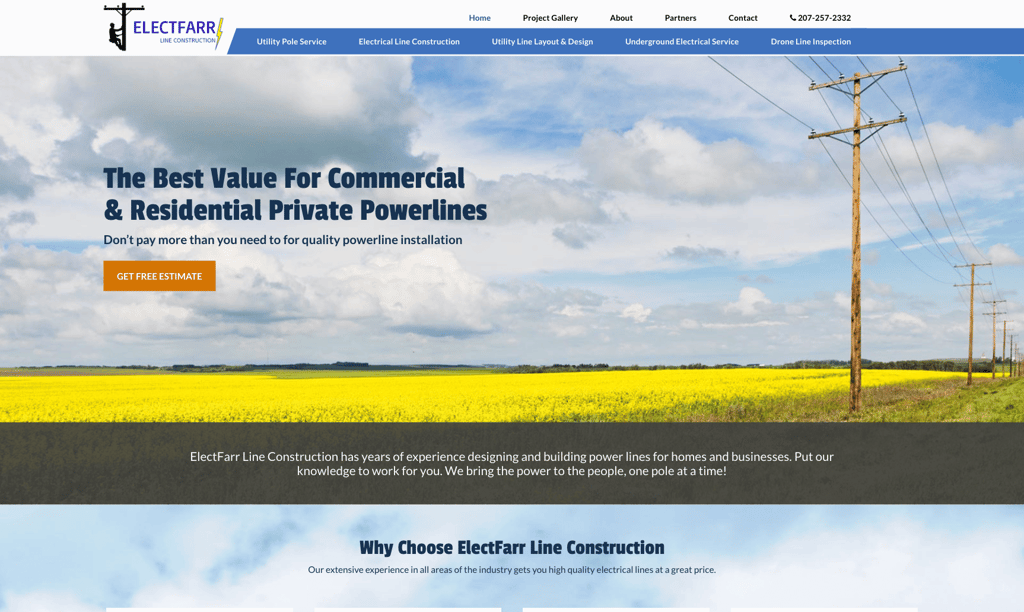 Electfarr Line Construction