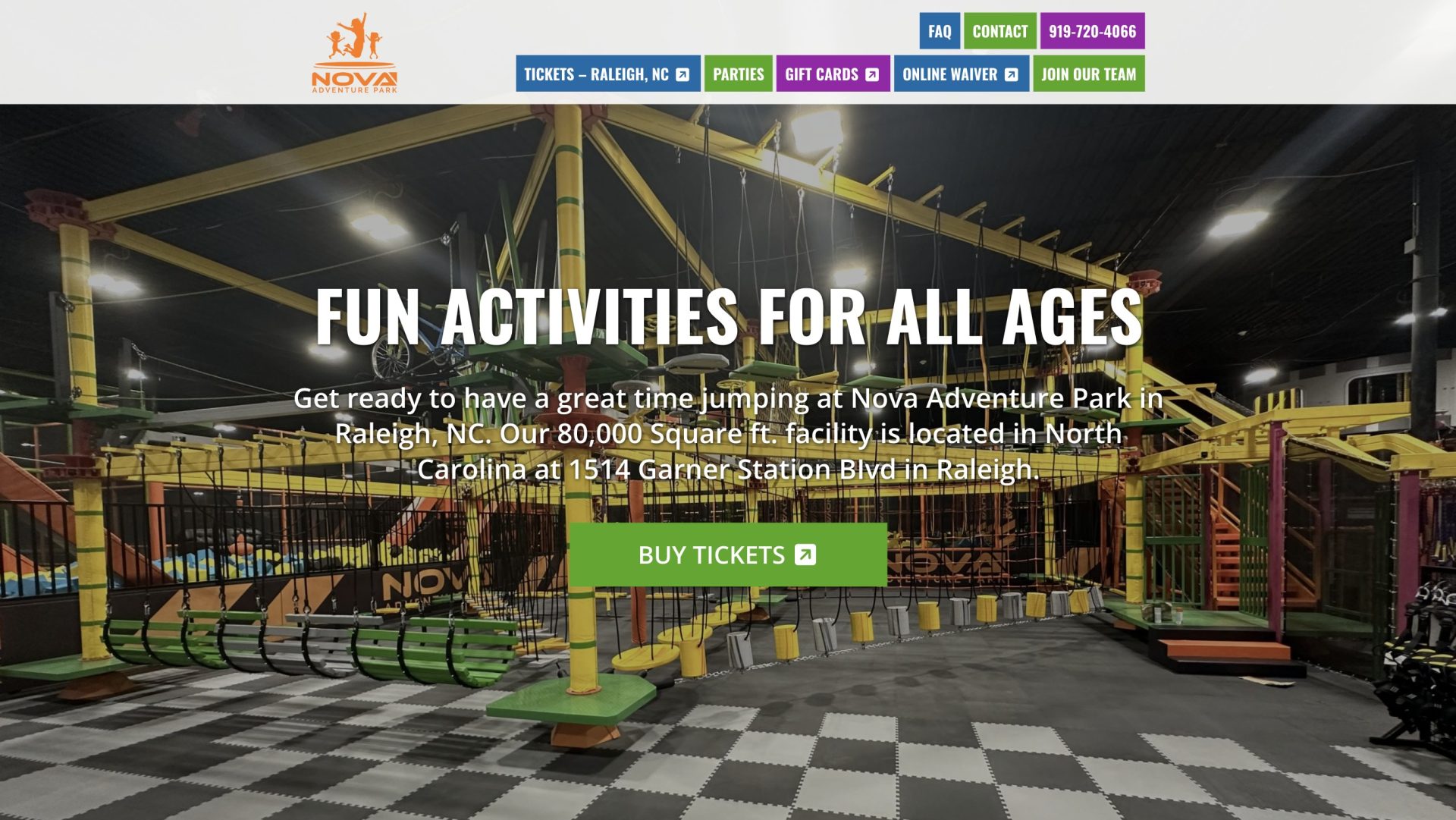 Nova Adventure Park Raleigh, NC