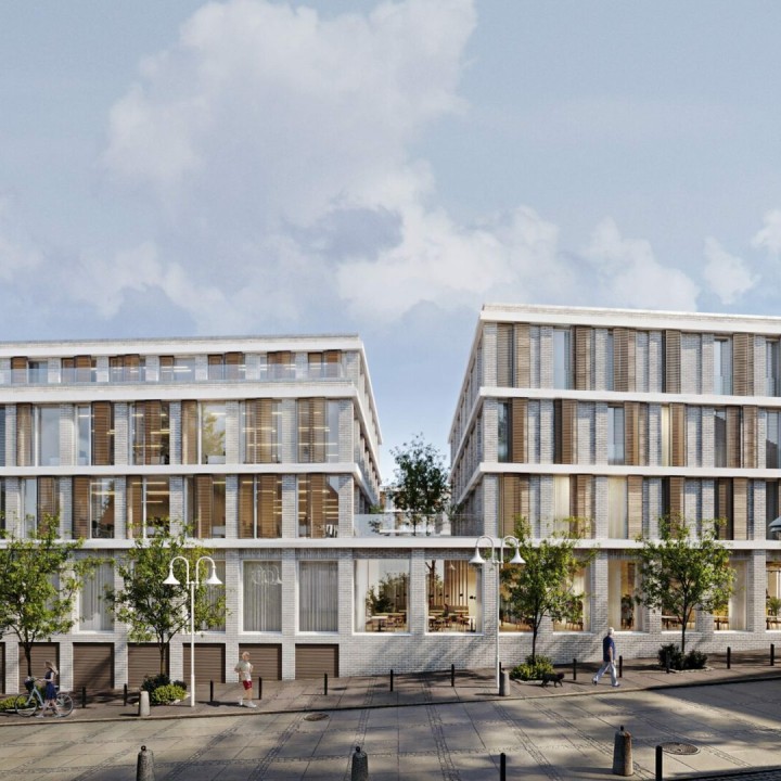 Renderings of Medicampus in German press