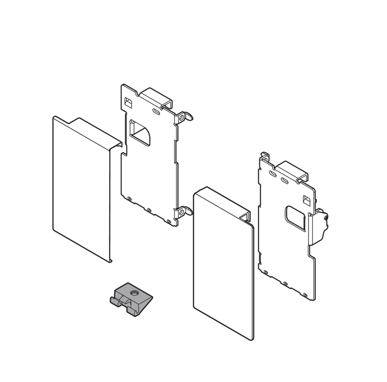 LEGRABOX pure Fronthalter