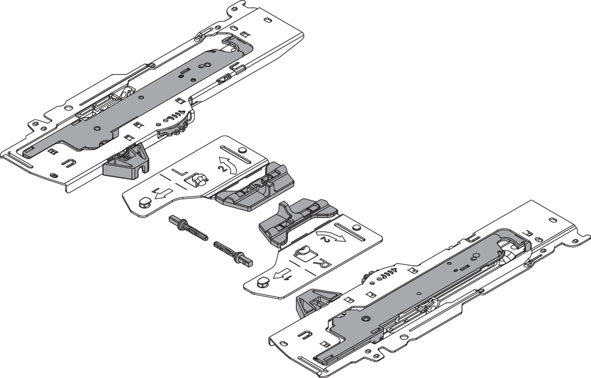 TIP-ON BLUMOTION Mitnehmer-Set