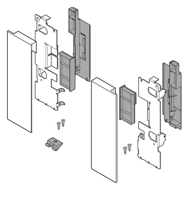 LEGRABOX pure/free Fronthalter