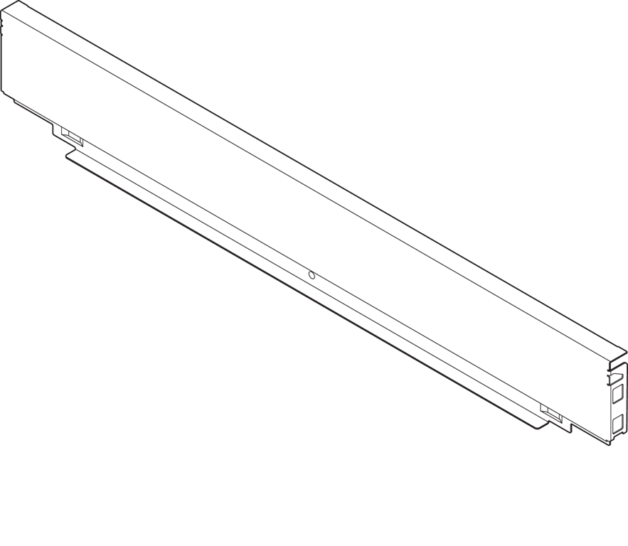 LEGRABOX Stahlrückwand