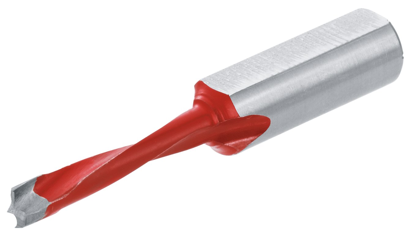 Bohrer 5 mm, links, rot