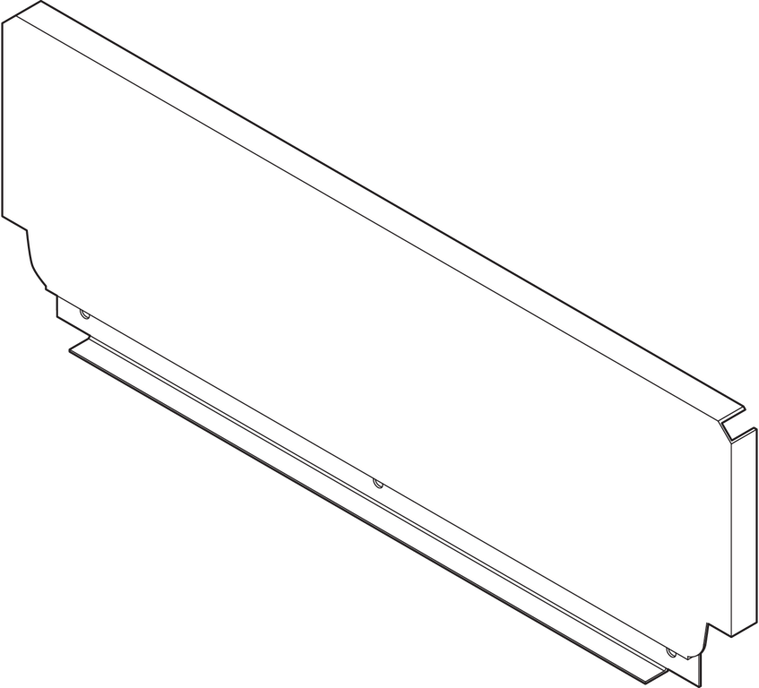 Stahlrückwand TANDEMBOX