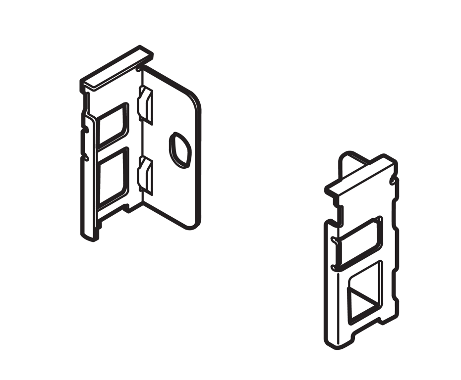 LEGRABOX Holzrückwandhalter