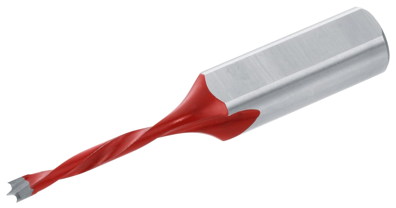 Bohrer 3 mm, links, rot