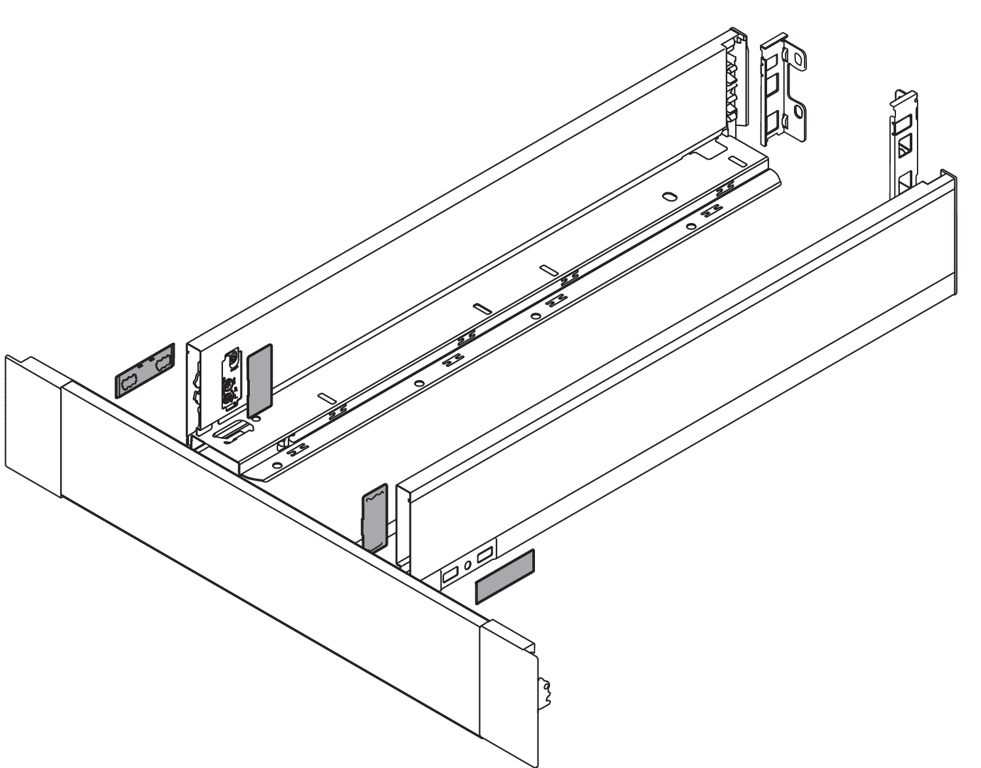 LEGRABOX pure Zarge NL = 500