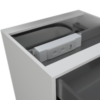 Media - Schubladeneinsatz UnaK mit Kabelführungskette