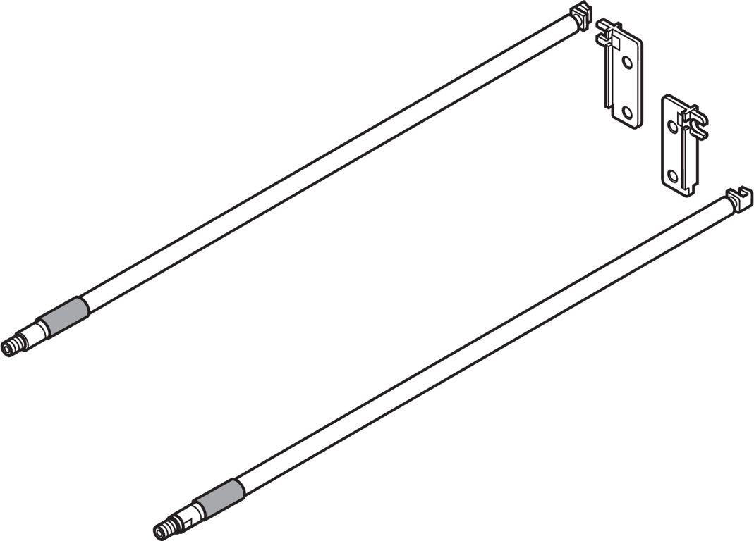 Reling-Set zu MOVENTO NL 480mm