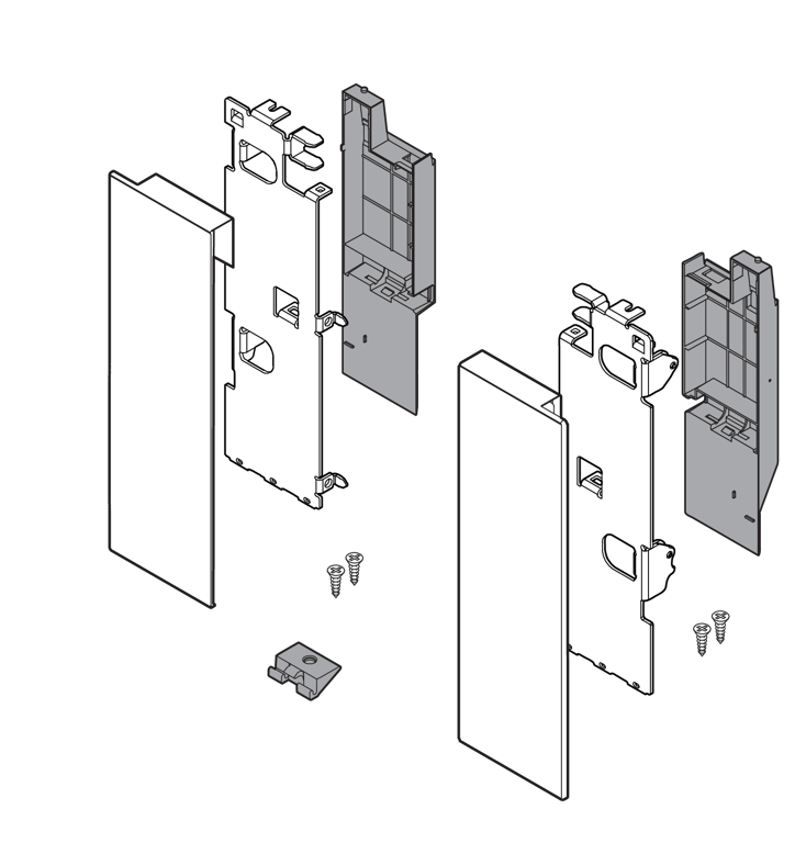 LEGRABOX pure/free Fronthalter