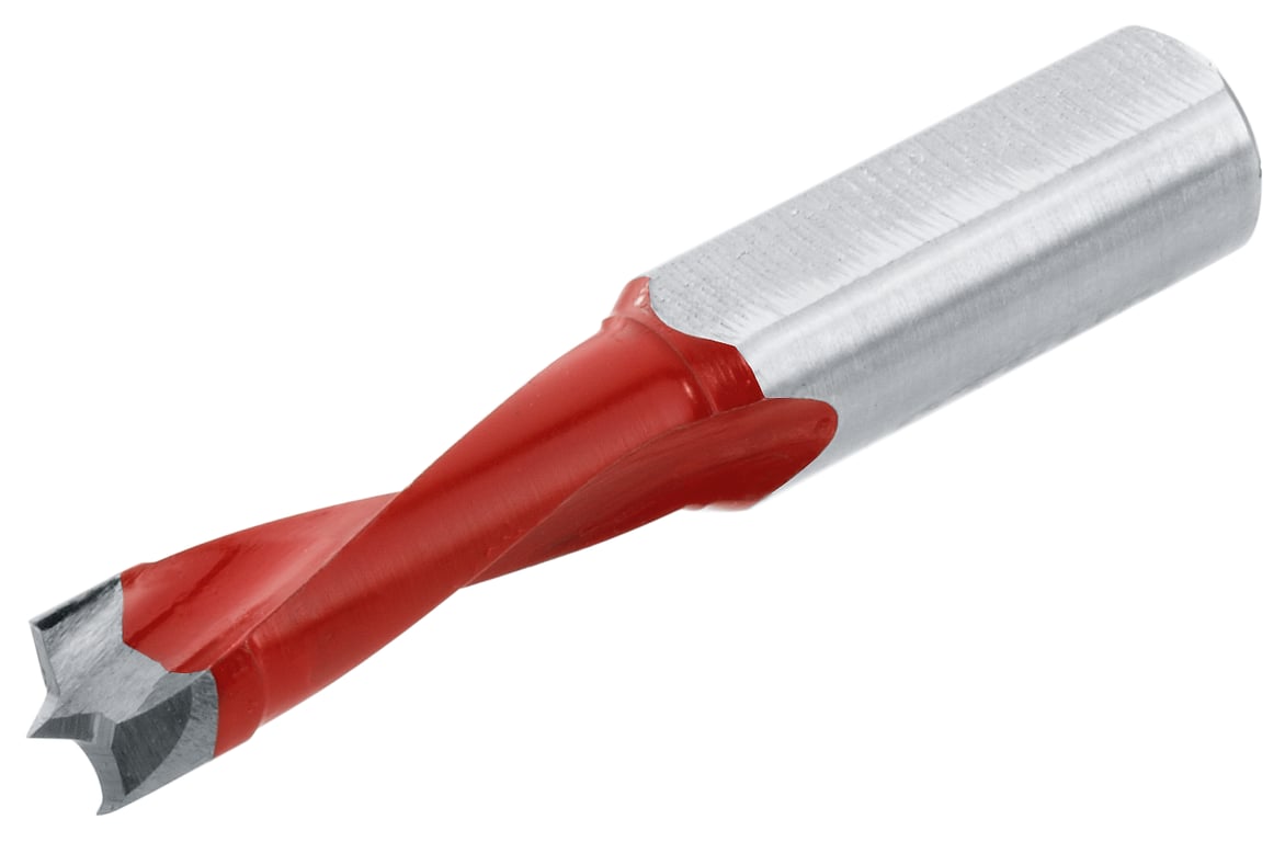 Bohrer 8 mm, links, rot