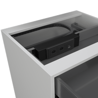 Media - Schubladeneinsatz UnaK mit Kabelführungskette