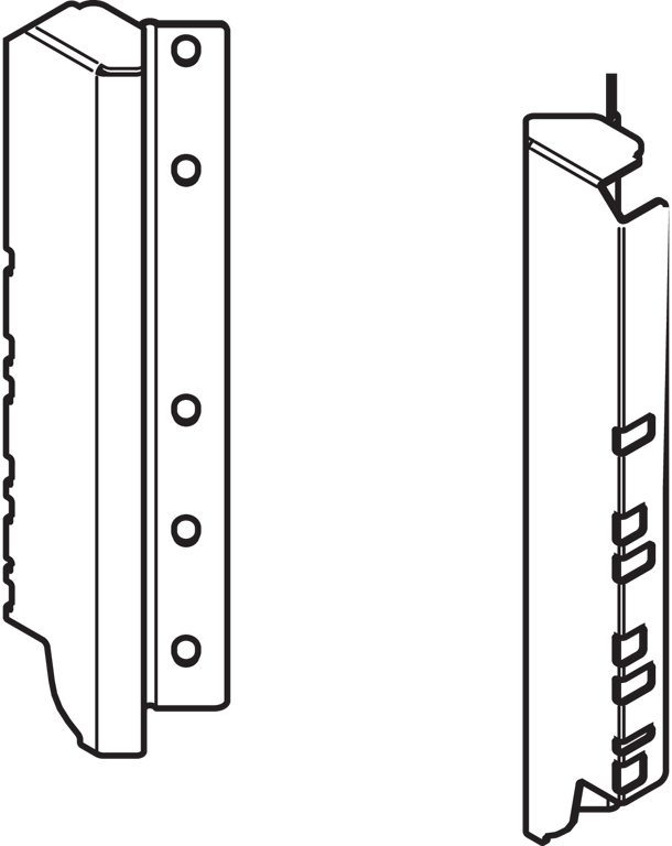 TANDEMBOX Holzrückwandh. 45°