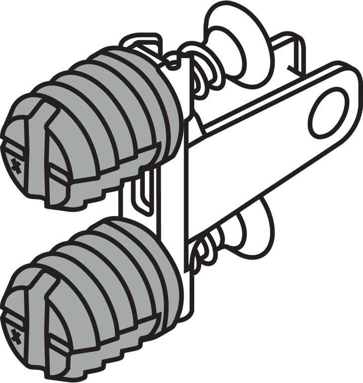LEGRABOX Frontbefestigung