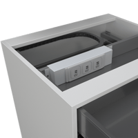 Media - Schubladeneinsatz UnaK mit Kabelführungskette