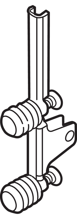 LEGRABOX Frontbefestigung