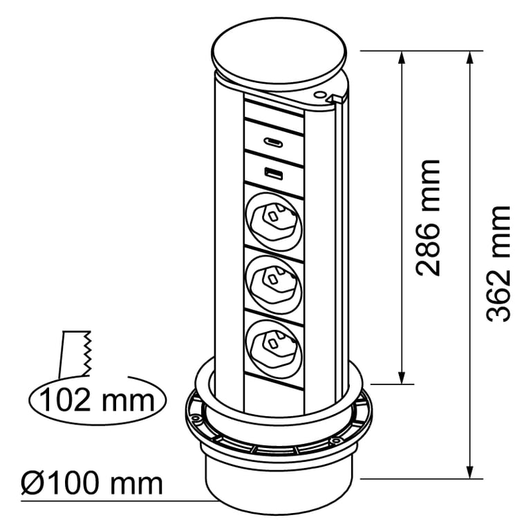 Power Management 8 Alufarbig