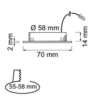 Syno 58 Einbauleuchten
