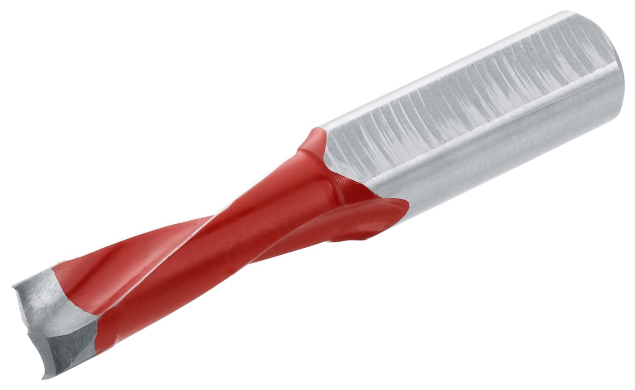 Bohrer 8 mm, links, rot