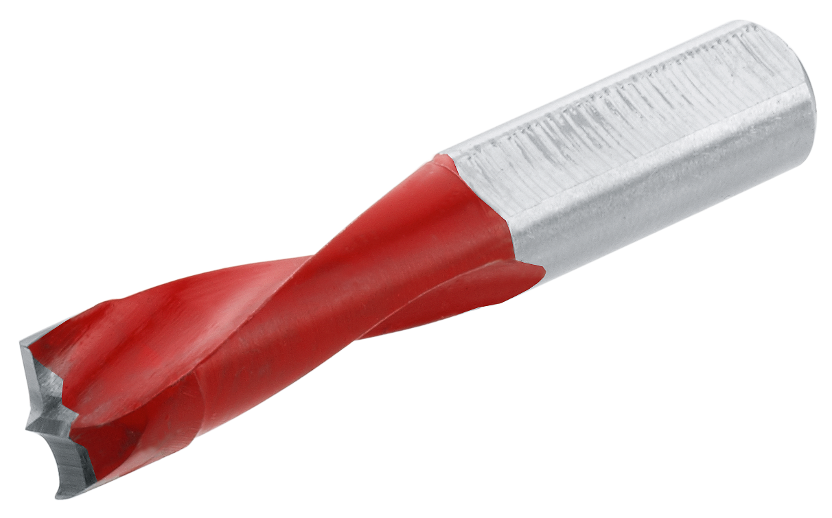 Bohrer 10 mm, links, rot