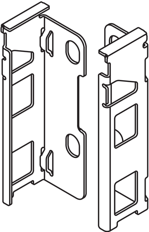 LEGRABOX Holzrückwandhalter