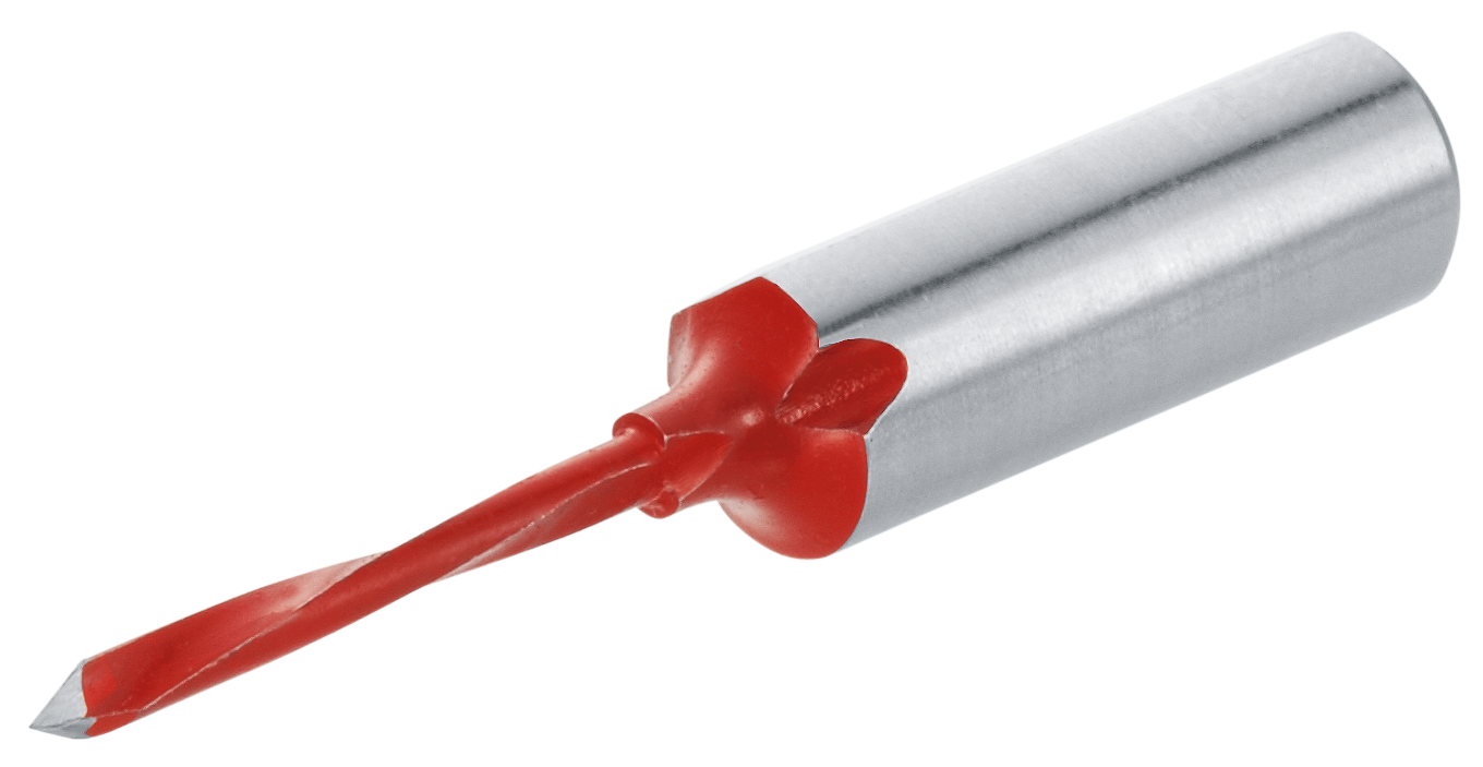 Bohrer 2.5 mm, links, rot