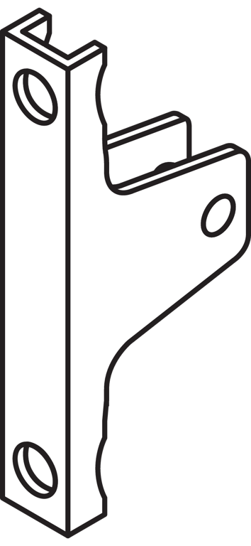 LEGRABOX Frontbefestigung