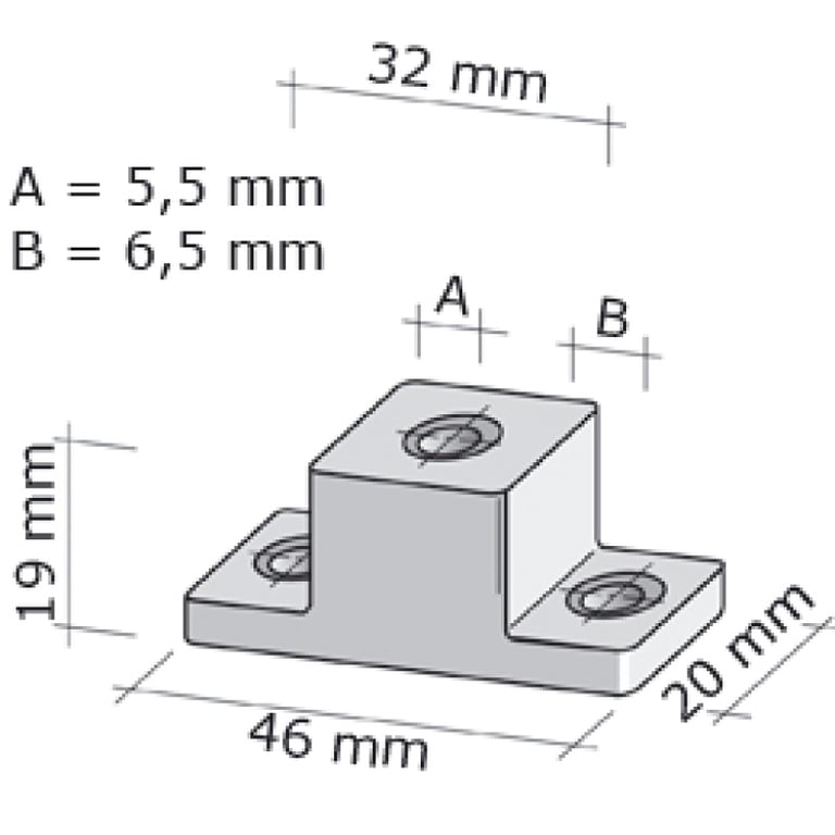 Distanzklotz, naturfarbig