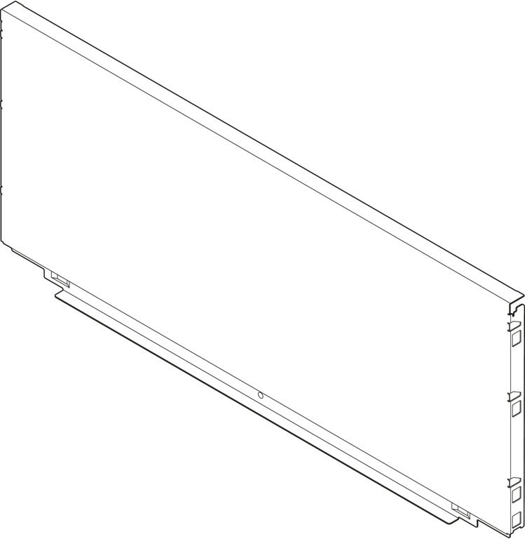 LEGRABOX Stahlrückwand